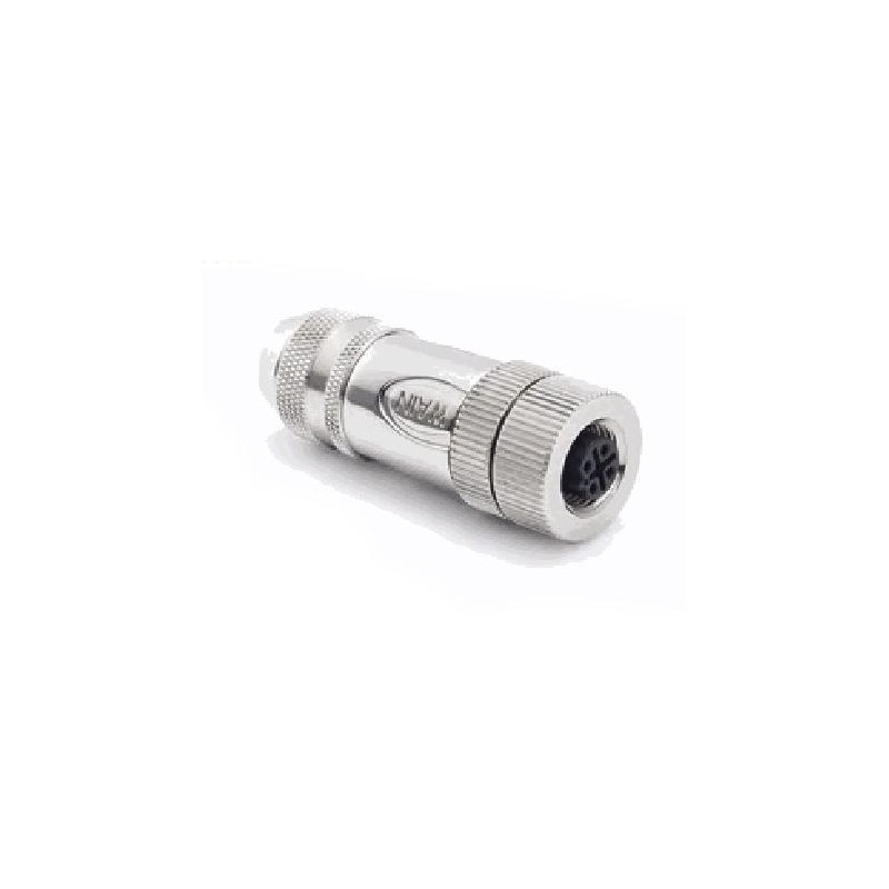 Connecteur femelle M12, 5 pol., codage B IP67, 4A, blindé